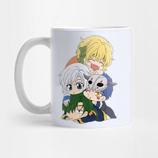 The Four Dragon Warriors Chibi Mug